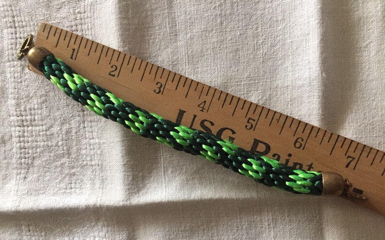 All raw materials used were made in China. Patrick\u2019s Day woven Kumihimo braided 6\u201d bracelet St