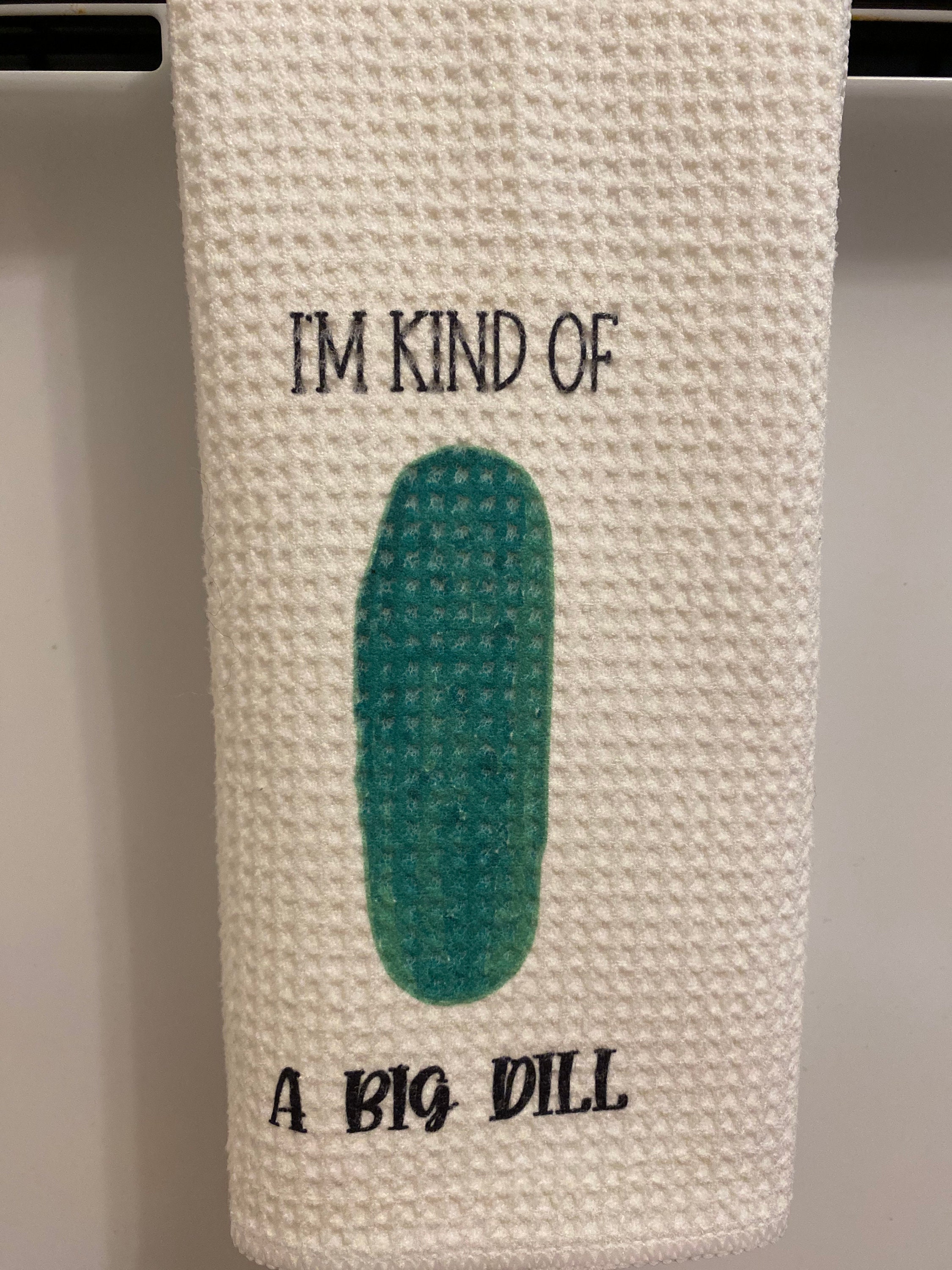Funny Kitchen Towels Puns Pickle Housewarming Birthday Etsy