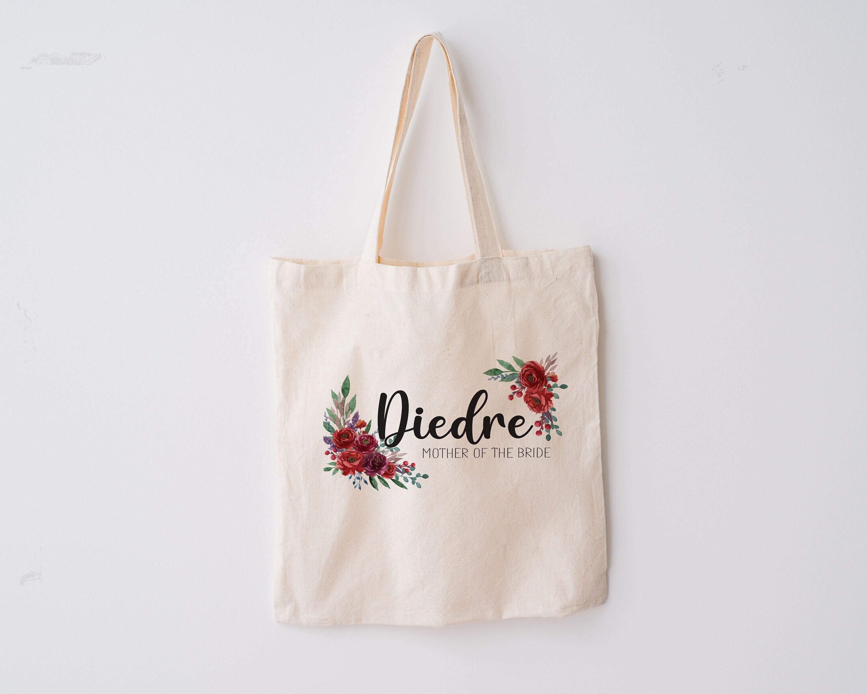 Bride Gift Tote Personalized Wedding Canvas Tote Bag Custom 