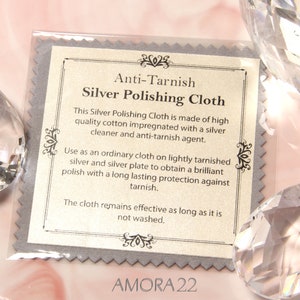 high quality 8*8cm silver polishing cloth