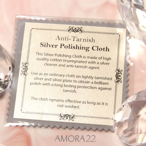 Gold Silver Polishing Cloth, Small Microfiber Polishing Cloth, 8 x 8 cm Anti-Tarnishing Cloth, Tarnish Remover, Jewelry Care Accessory