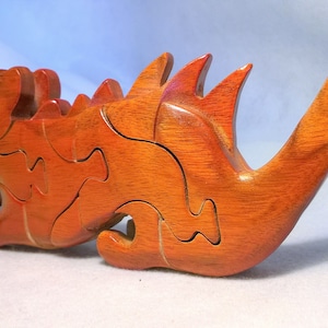 Wooden Dinosaur puzzle 3D, dinosaurier, Wooden 3D Puzzle, DIY Animal, Jigsaw Puzzle Dinosaur Handmade Educational Assembly Toys Deco Gift