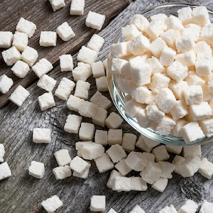 Raw COCONUT, Cube sweet, Shredded Coconut, Dessert  Food, Easter sweet