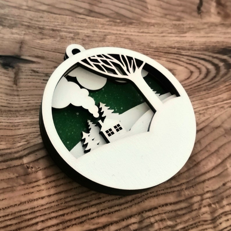 Download Christmas ornament SVG Multi layer SVG Christmas laser cut ...