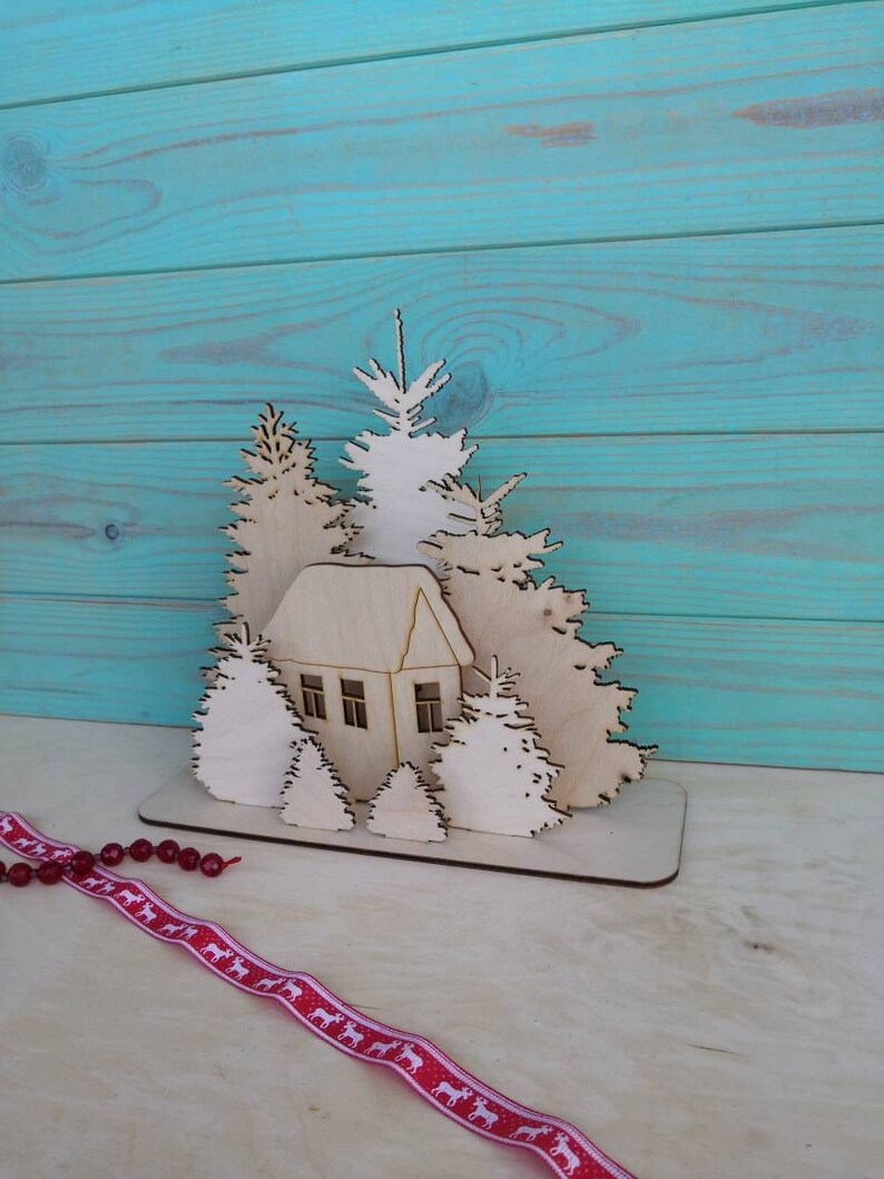 Download Christmas Decoration Laser Cut Christmas Tree Svg Dxf Cdr Eps Christmas Tree Laser Cut File Christmas Multilayer Svg Winter House Svg Craft Supplies Tools Kits How To Kromasol Com