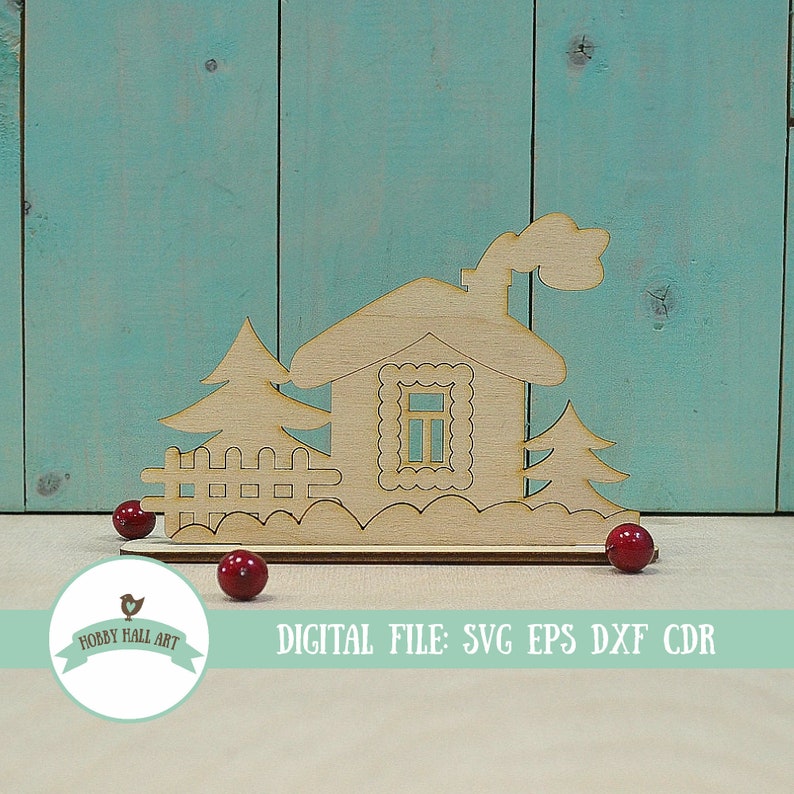 Download Christmas house SVG Winter home decor svg Christmas laser ...
