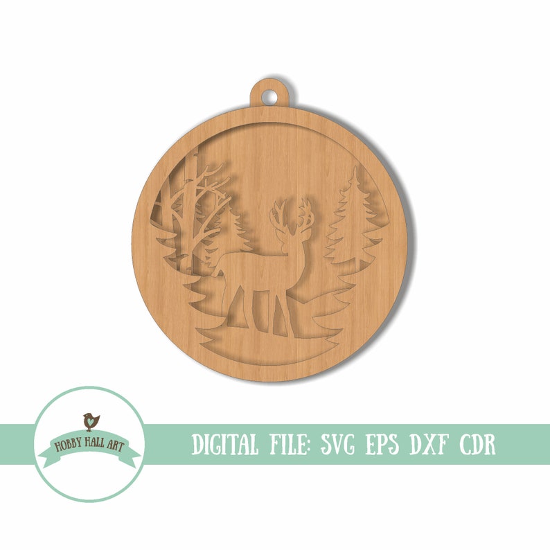 Download Christmas ornament SVG. Multi layer SVG. Christmas laser ...