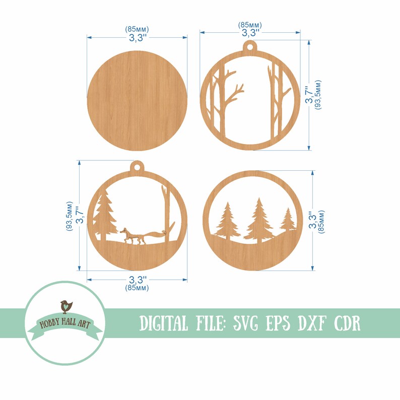 Download Christmas ornament SVG. Multi layer SVG. Christmas laser ...