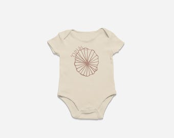 ʻOpihi | Onesie/T-shirt | Beige | Baby Onesie | Toddler Shirt | Baby Shower | Birthday Gift | Made in Hawaiʻi | Hawaiian | Handmade