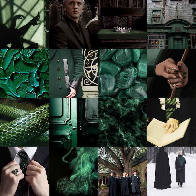 100 Piece Draco Malfoy Slytherin Green Harry Potter Aesthetic | Etsy