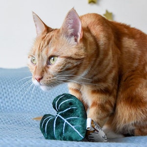 Gloriosum leaf cat toy with valerian