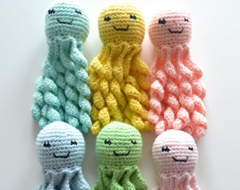 Giocattolo per gatti a forma di polpo - Fatto a mano con valeriana, resistente e vegano