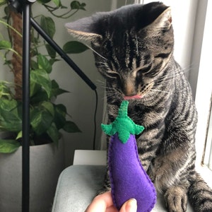 Eggplant cat toy image 3