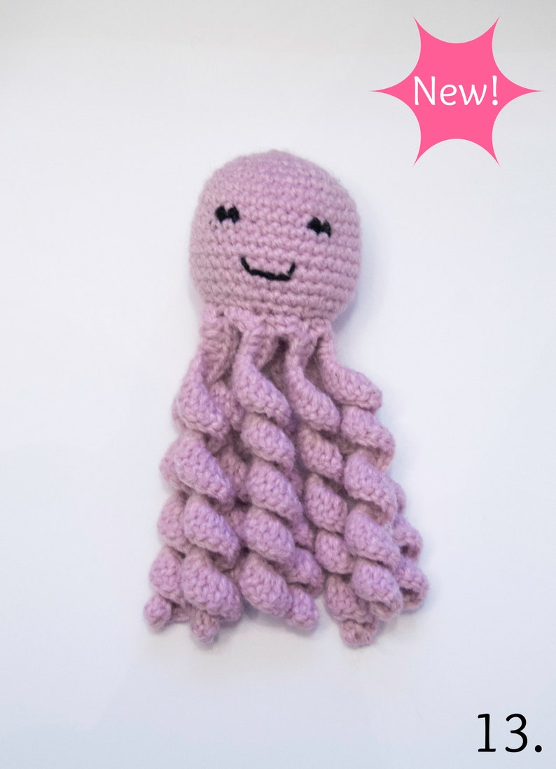 Octopus Cat Toy Handmade with Valerian, Durable and Vegan image 3