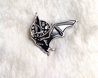 Flying Bat enamel pin