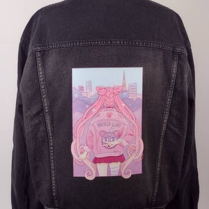 Wicked Lady Chibiusa Sailor Moon Anime Denim Jacket oversized unisex fit