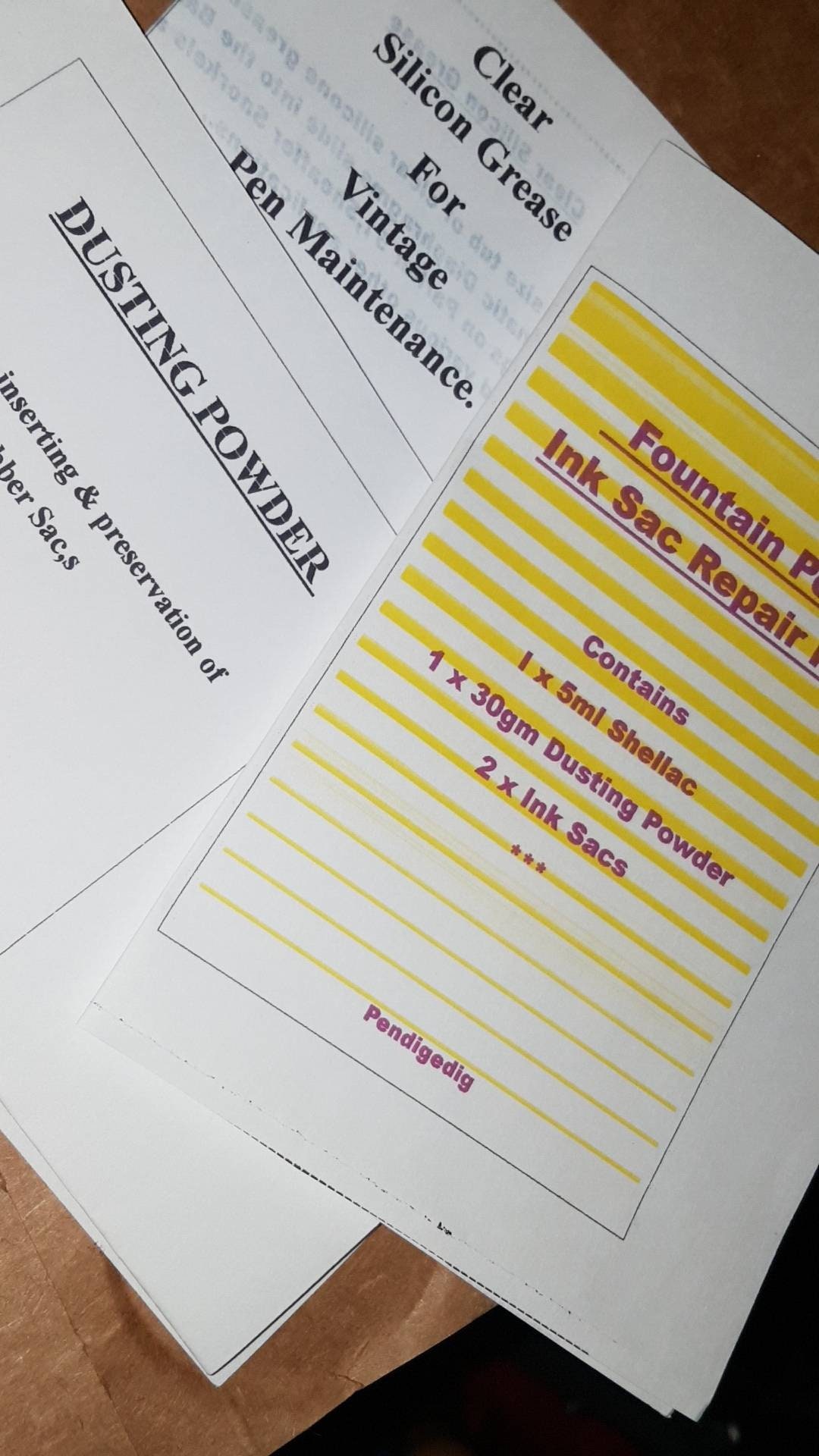 Fountain Pen Repair Kit 1B Etsy