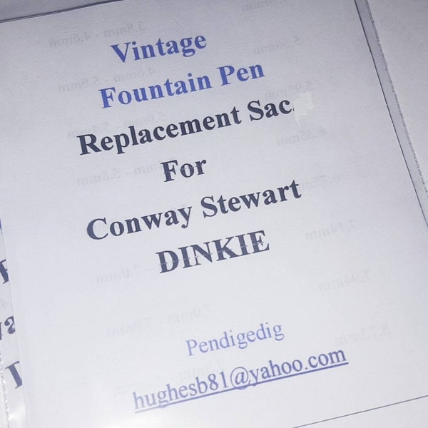 Conway Stewart "DINKIE"  Fountain Pen Ink Sac