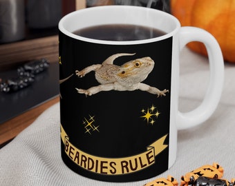 Bearded Dragon Kaffeebecher, niedliches Reptilien Liebhaber Geschenk