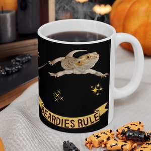 Bearded Dragon Coffee Mug UK Stock, Cute Reptile Gift, Bearded Dragon Lover, Funny Lizard Cup, Gift for Him, Her, Housewarming, Birthday