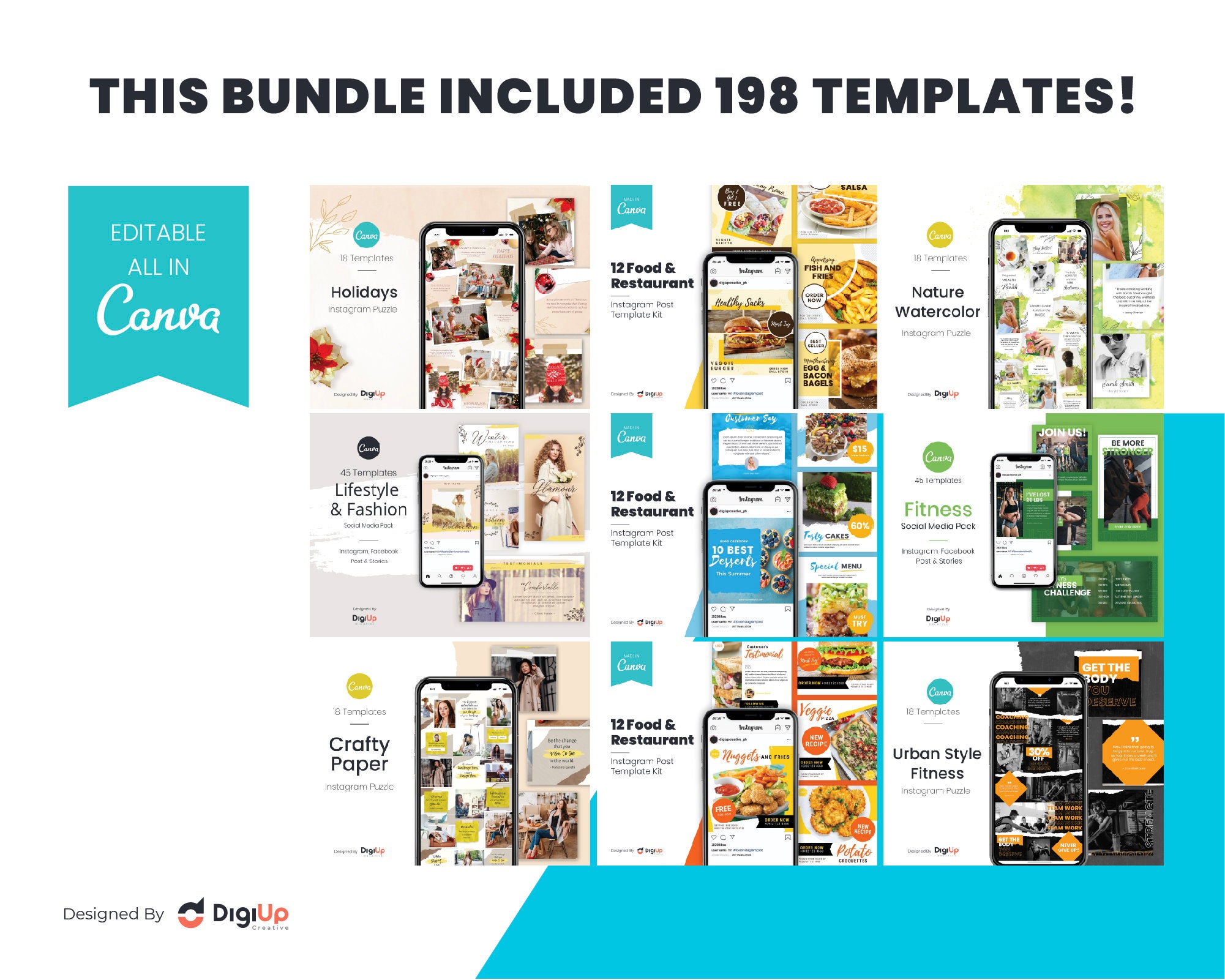 Ultimate Social Media Template Bundle Kit | Instagram Template ...