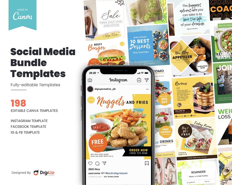 Ultimate Social Media Template Bundle Kit | Instagram Template ...