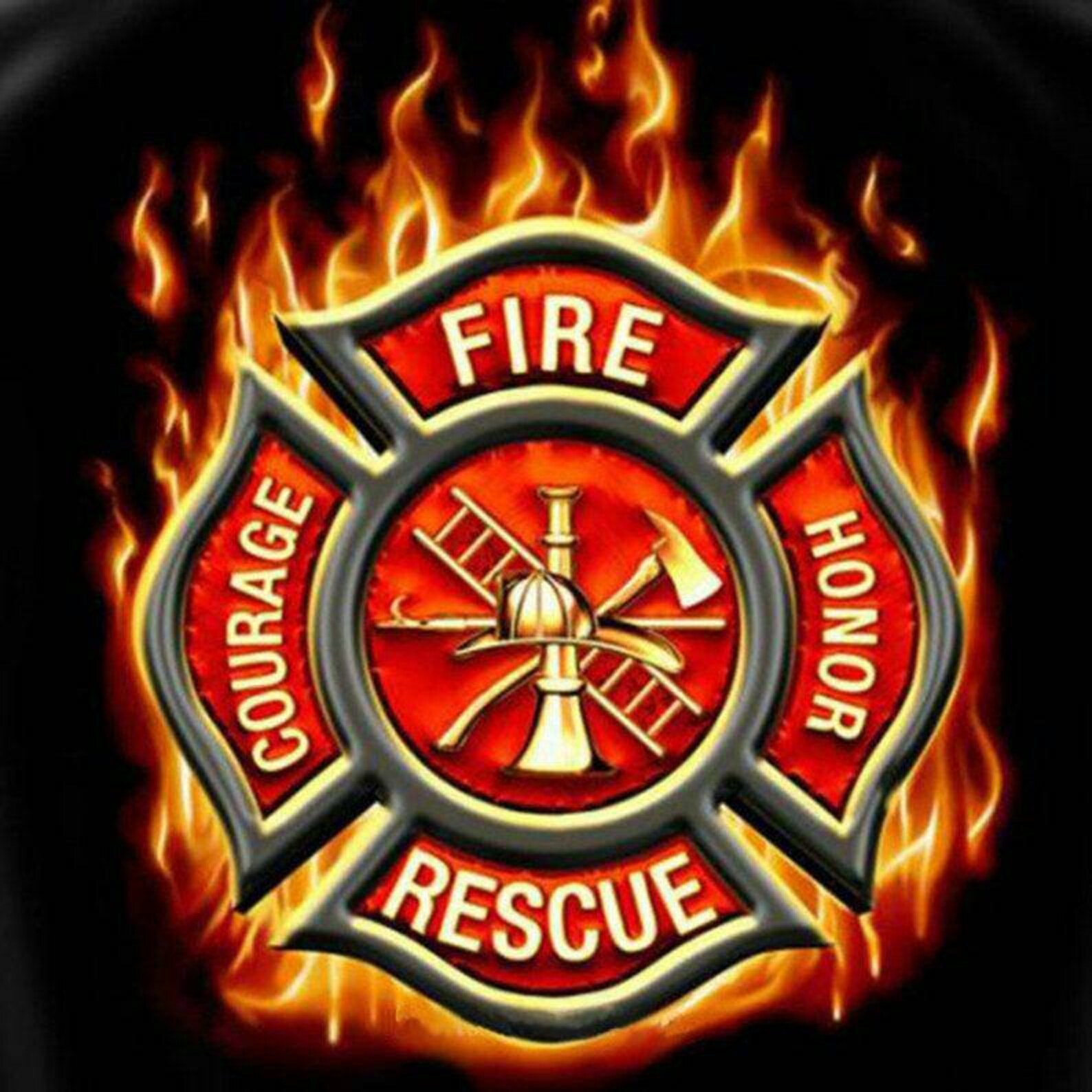 Diamond Art Kit 5D Diamond Painting Fireman Firefighters | Etsy