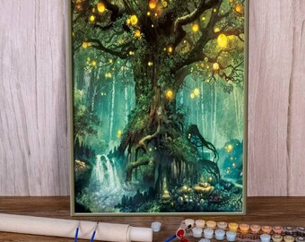 Paint by Numbers Tree - Etsy