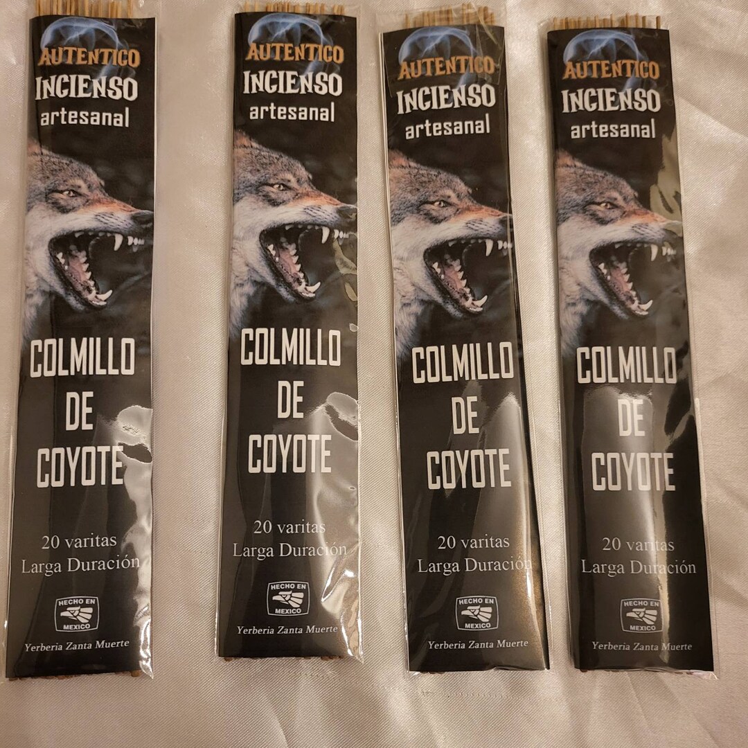 Incienso Esotericos Colmillo De Coyote Para Proteccion 4 - Etsy