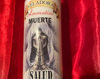 veladora santa muerte de salud preparada y curada