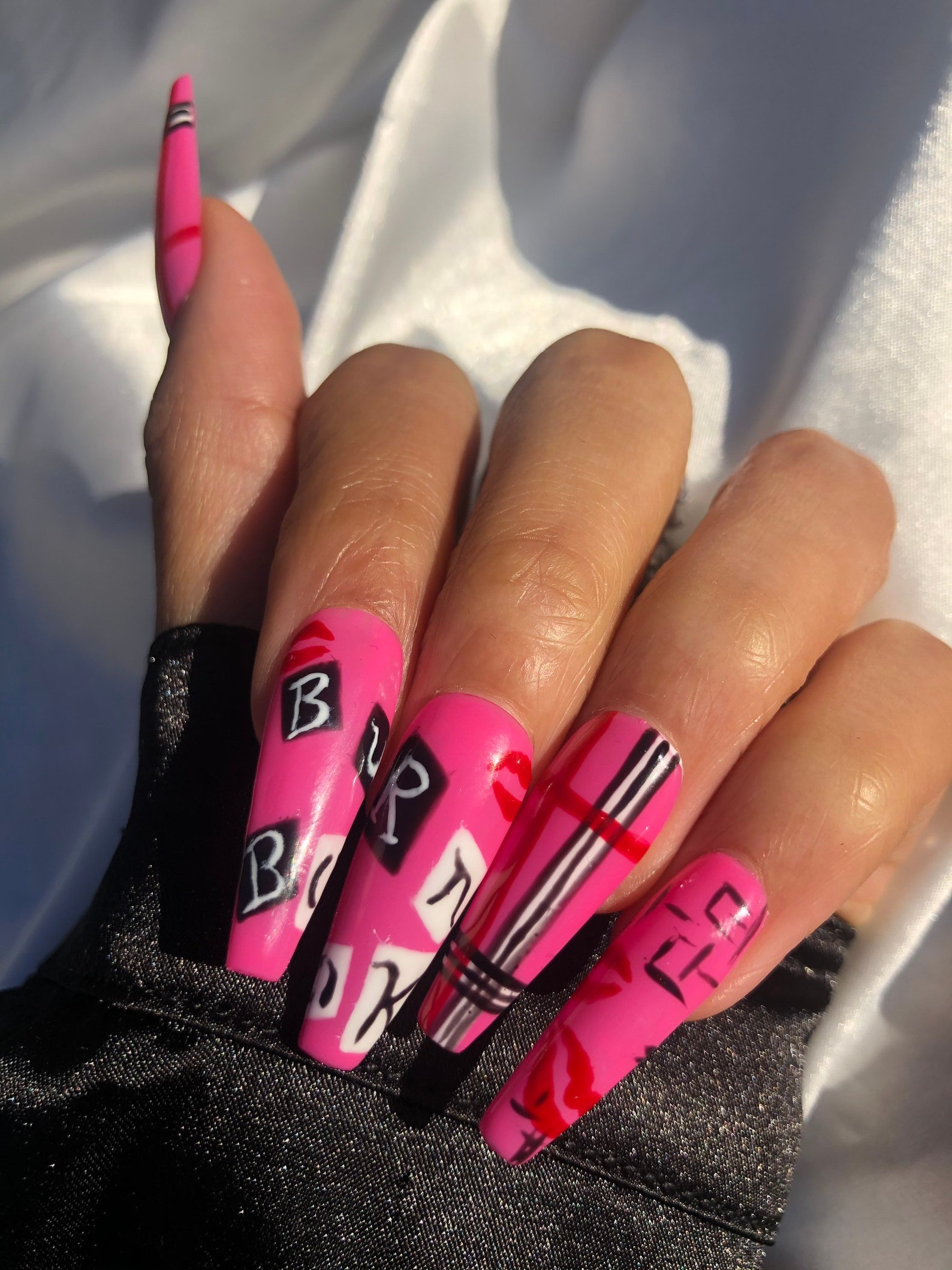 Press On Nails Burn Book Etsy