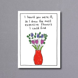 Get Well, Flowers – get well soon card