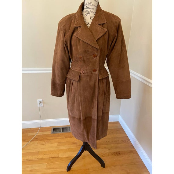 Vintage 1970s Valentino Boutique Suede Coat IT S