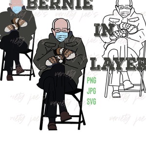 Vous êtes sur le point d’attraper ces mitaines-Bernie Memes, SVG PNG Cameo Cricut T-Shirt Cut File, Mitaines d’inauguration, 100% gratuit pour un usage commercial