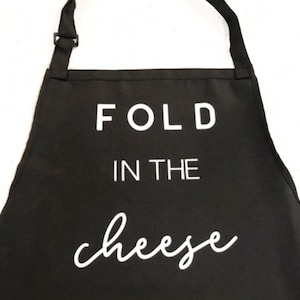 Ships Free Today, Schitts Creek Fold In The Cheese Apron, EW David Rose, Moira Rose, Gag Gift, Gift for Her, Grilling,  Christmas Gift