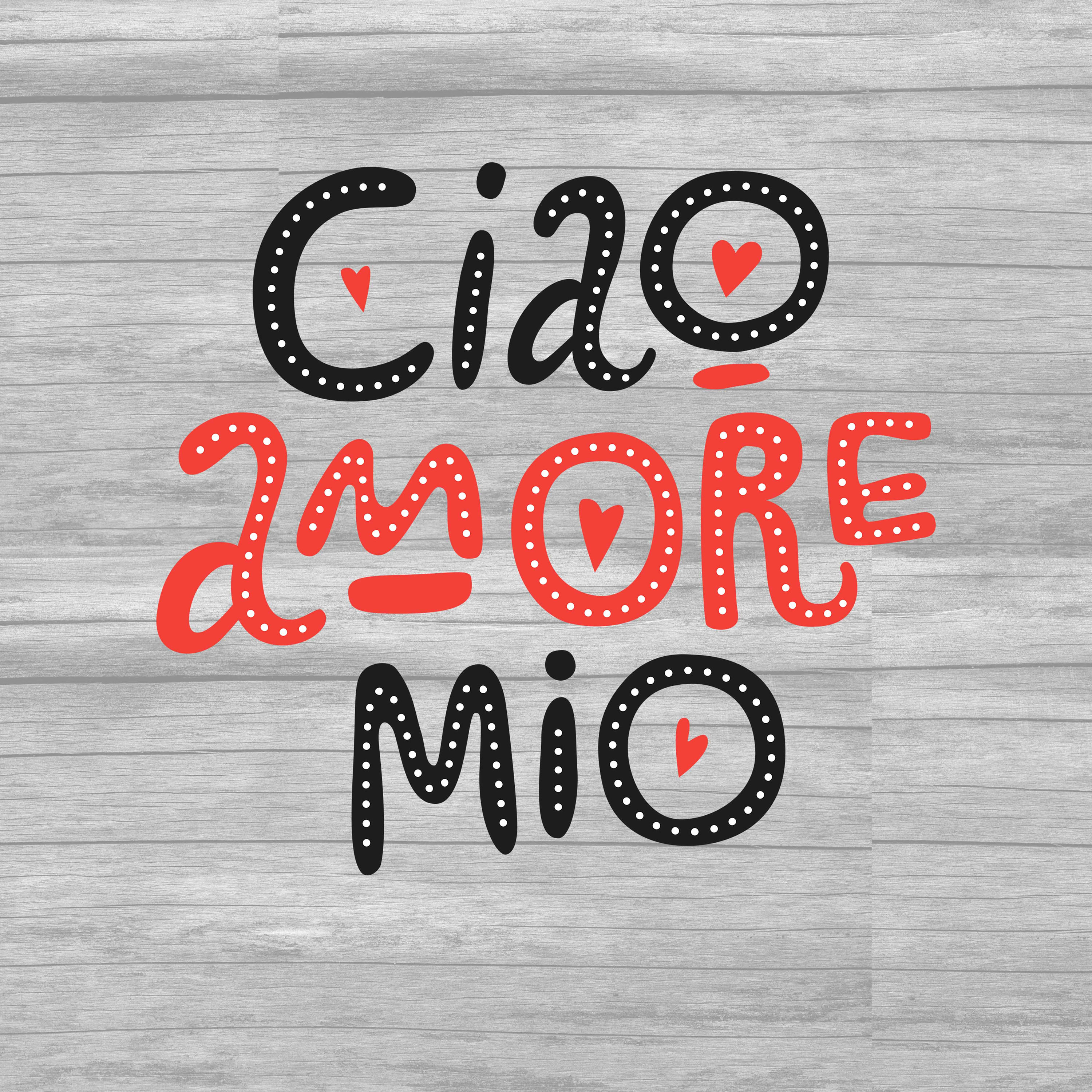Ciao Amore Mio Cameo SVG PNG Archivos de corte Día de San Etsy España