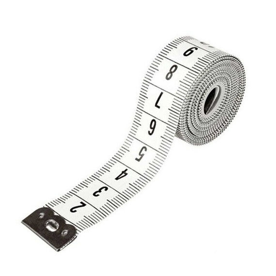 Dukal Fiberglass Tape Measure with White Plastic Case 1/4 x 120. Compact  Retractable Flexible Tape Measuring. Body Cloth Measuring Tape.