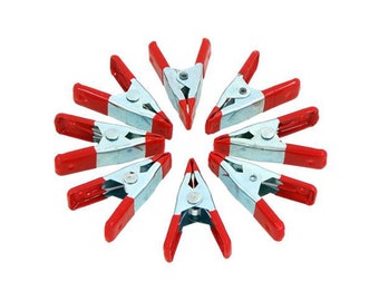 Size : 10pcs 2inch Work Holding 10pcs 2 inch/5pcs 4 inch Metal Heavy Duty Spring Clamps Red Plastic Tips Tool Clips Grip Holder DIY Hand Tools Durable Size : 10pcs 2inch Work Holding 10pcs 2 inch/5pcs 4 inch Metal Heavy Duty Spring Clamps Red Plastic Tips Tool Clips Grip Holder DIY Hand Tools Durable