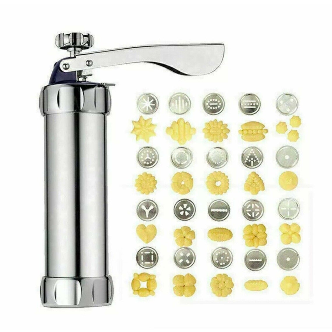 Biscuit Cookie Maker And 20 Cookie Discs All Metal Etsy