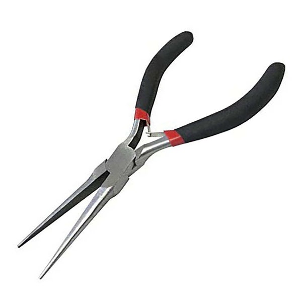 140mm spring loaded Extra Long Mini Needle Nose Pliers Plier Model Making Precision Jewelry Wire Work Craft carpentry Pliers anti slip grips