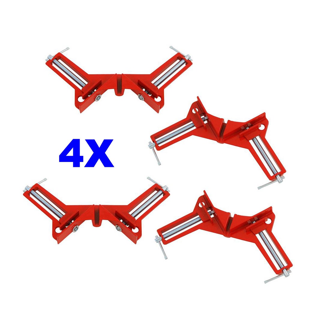 3Pc 6 Metal Spring Clamps Rubber Tips Tool Large Clips Lot Steel Heavy  Duty New