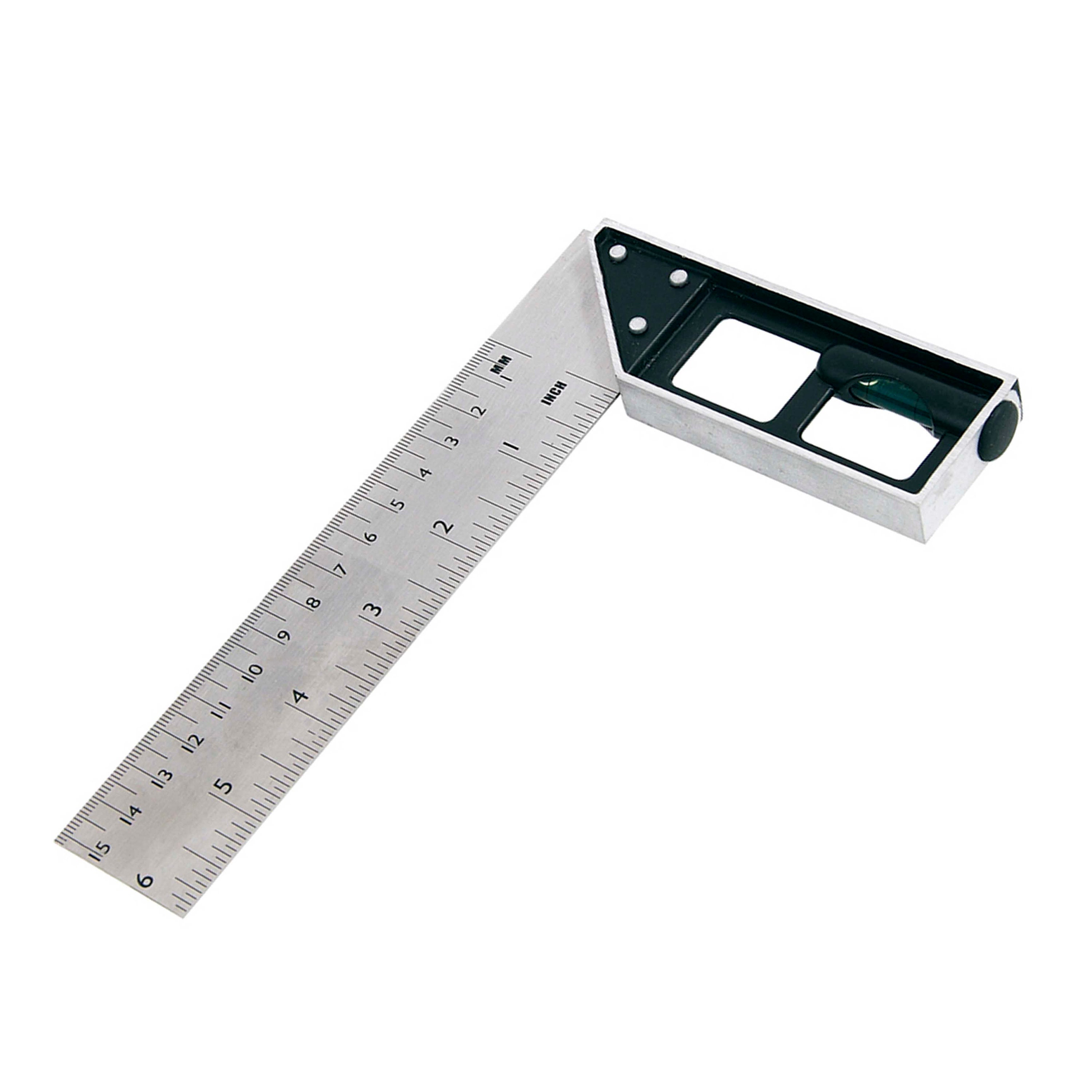 ZZTX Metal Ruler Stainless Steel Ruler Straight Edge Measuring Tool 6 Inch  +12 Inch + 16 Inch 6 Pack Set