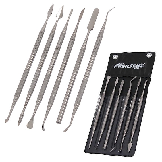 4 Pcs Stainless Steel Wax Clay Sculpting Kit Carving Tools