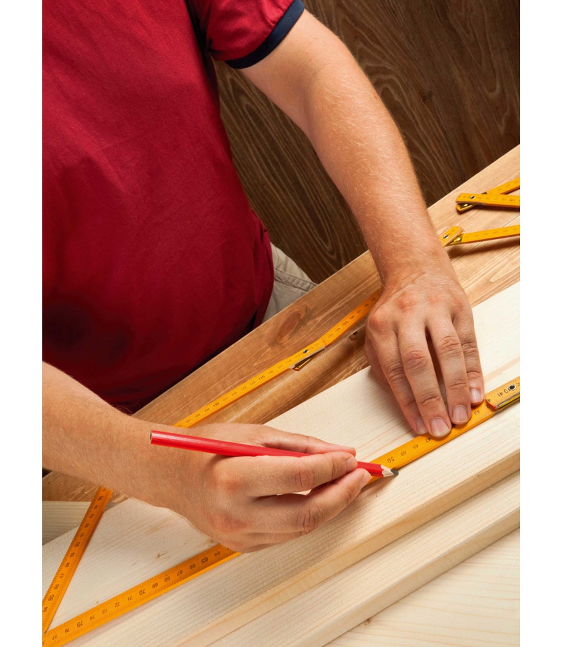 5 Piece Set Carpenters Pencils and Sharpener Pencil & Etsy