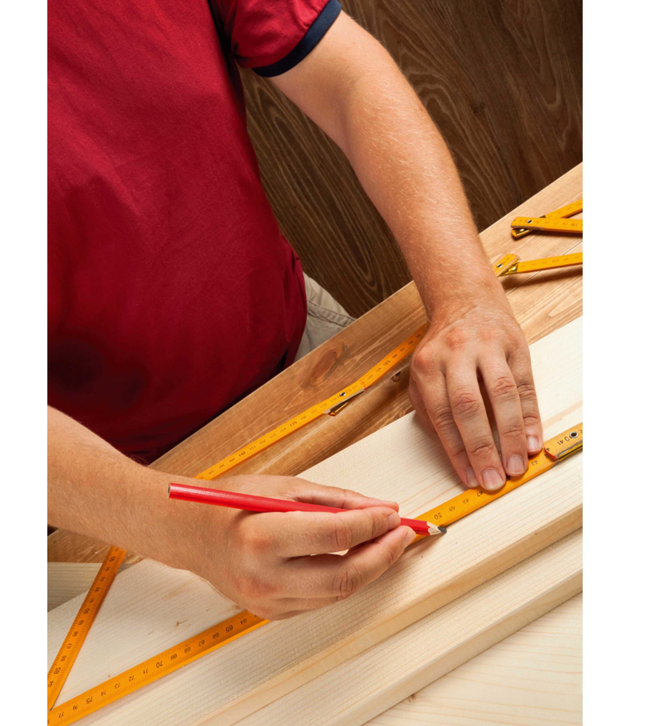 5 Piece Set Carpenters Pencils and Sharpener Pencil & Etsy UK