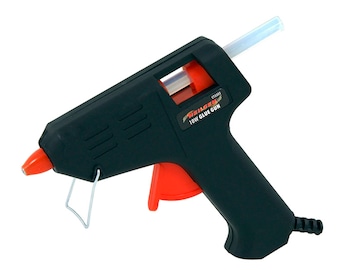 Pistolet à colle de 10 watts + 2 bâtons de colle gratuits et 1 support de fil pour le collage de bois métal verre tissu plastiques céramique et carte chauffée Wax Glue Gun Set