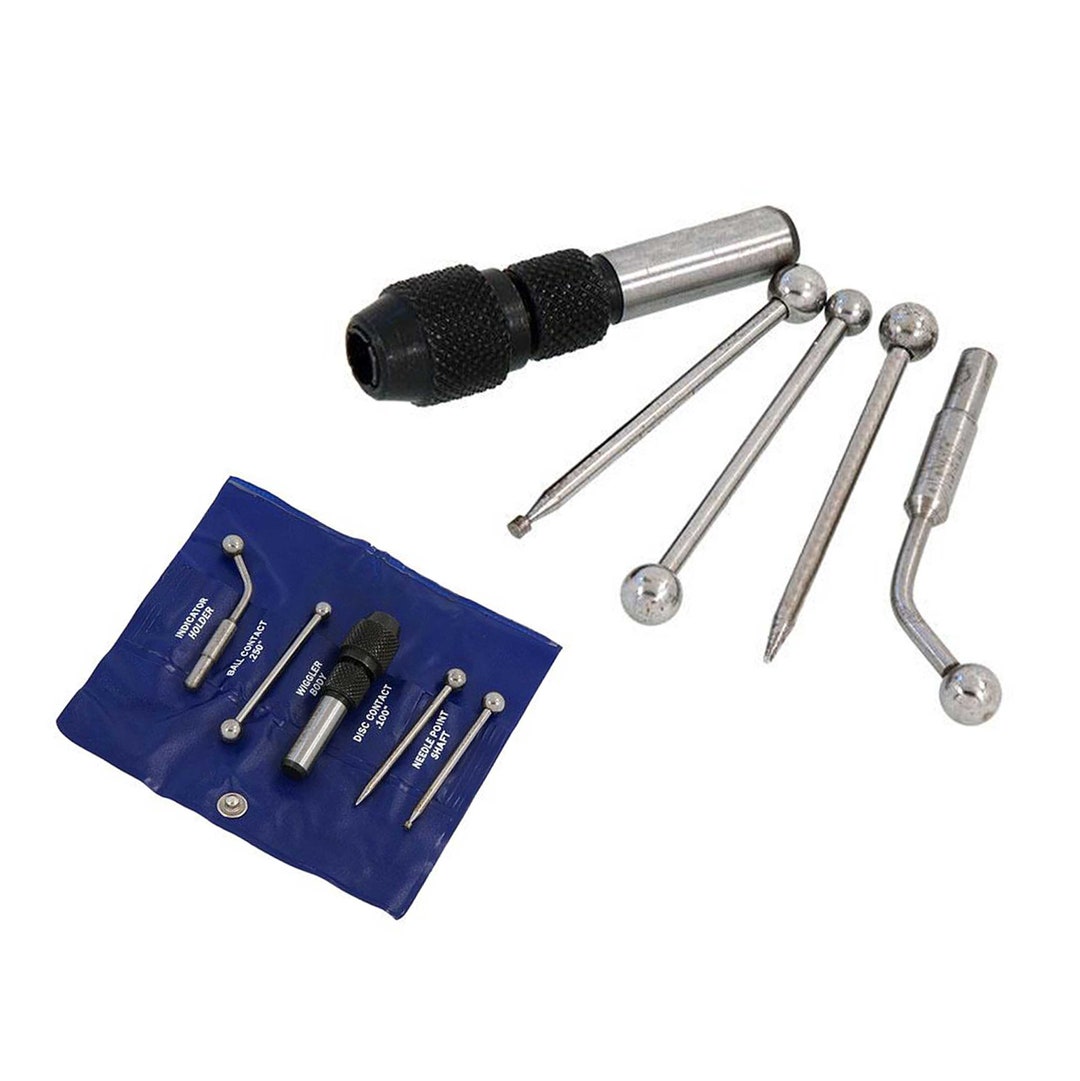 5-Piece Wiggler & Center Finder Set For Milling Machines - Edge & Runout Alignment Tool