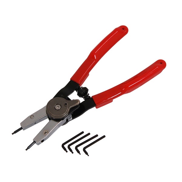 Straight & 90 degrees Internal And External Snap Ring Circlip Pliers Plier Set retaining ring pliers Installing removing clips + Spare Tips