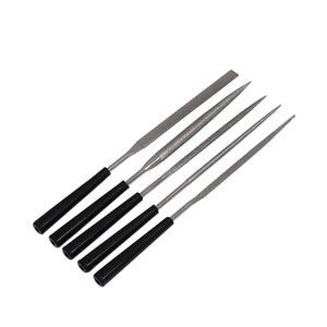 5Piece Diamond Needle File Set 140mm long each Square Taper Flat Half Round Triangular Taper Round Taper Jewelry Craft Needle Files File Kit