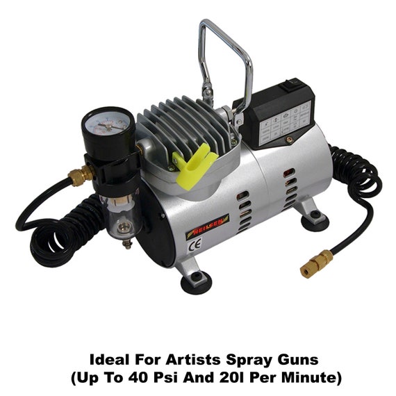 230v 3 Pin UK Plug 1700 RPM Mini Air Compressor Ideal For Artists Spray Guns Up To 40 Psi And 20l Per Minute Artisan Craft Air Compressor